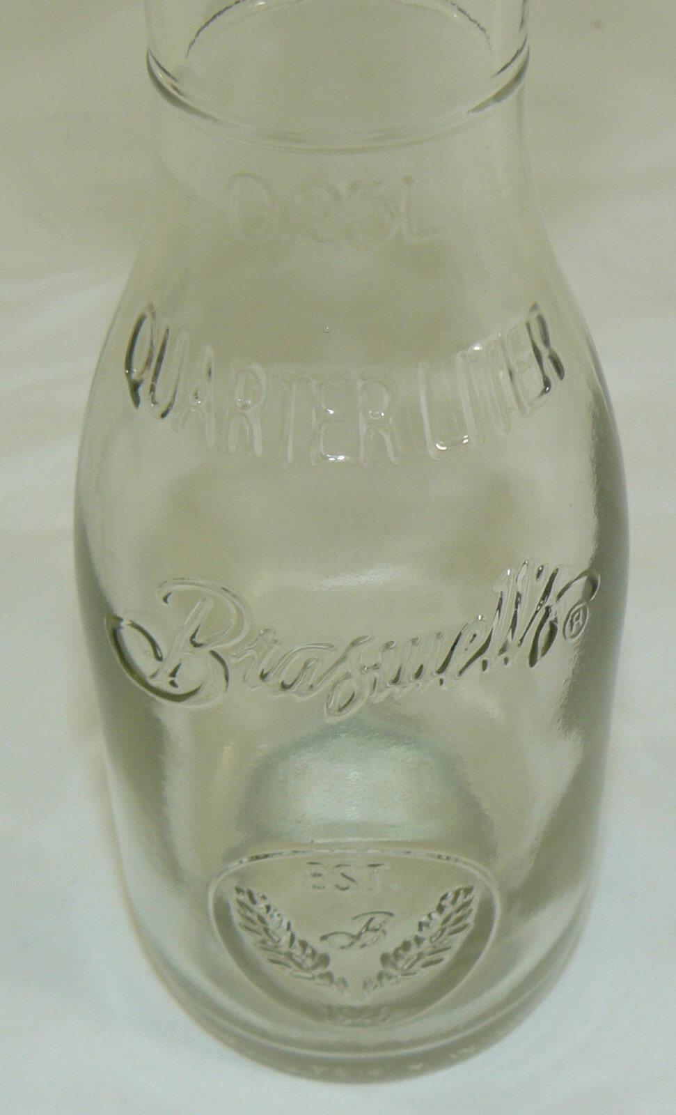 Braswell's Est. 1946 0.25L Quarter Liter Clear Glass Jar Bottle For