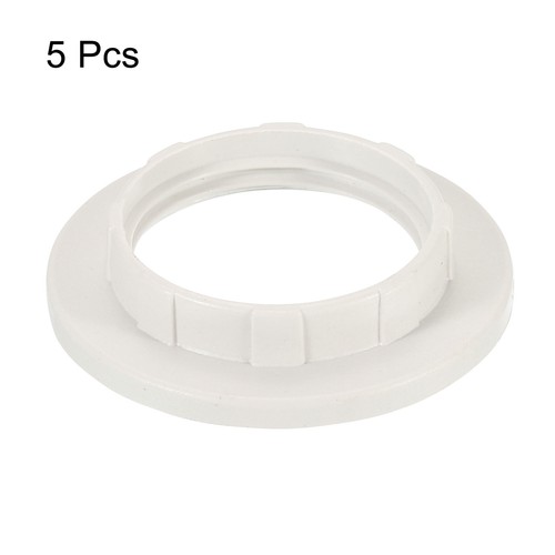 E14 Steckdosenringe 5Pack Lampenschirm Halter Adapter für Leuchten Weiß Farbe - Bild 3 von 6