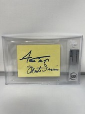 Willie Mays & Monte Irvin Signed Index Card Cut Auto Beckett Giants