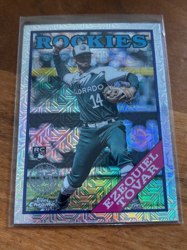 Ezequiel Tovar, Rockies,  RC, 2023 Topps, 1988 Chrome Silver Pack Mojo, 2T88C-63 - Bild 1 von 2