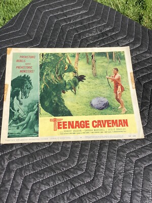 TEENAGE CAVEMAN 1958 Original &RARE Movie Lobby Card Sci-Fi Horror
