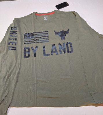 Under Armour Men's Project Rock Veterans Day By Land Long Sleeve  XL Shirt