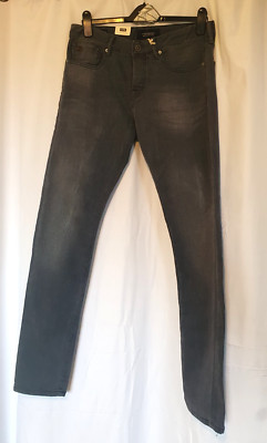 Scotch & Soda Mens W30 L32 Grey Ralston Slim Straight Leg Amsterdam Blauw Jeans