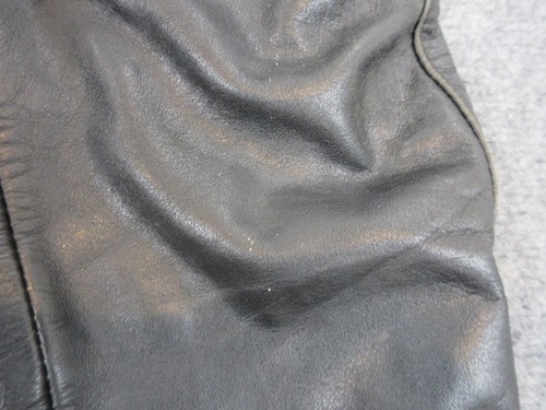 VINTAGE Harley Davidson Jacket Mens 44 Black Willie G Full Zip Leather Biker - Picture 20 of 22