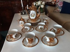 Kaffee,Tee Service, 21 Tlg . 24 karat Gold  BAVARIA
