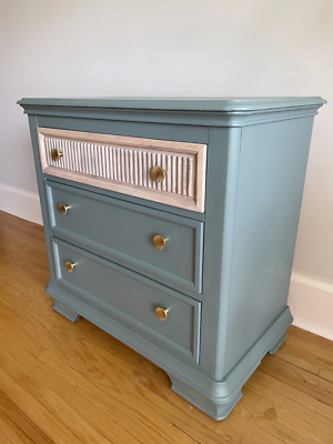 Teal and Wood Dresser with Gold Handles | eBay Teal and Wood Dresser with Gold Handles | eBay