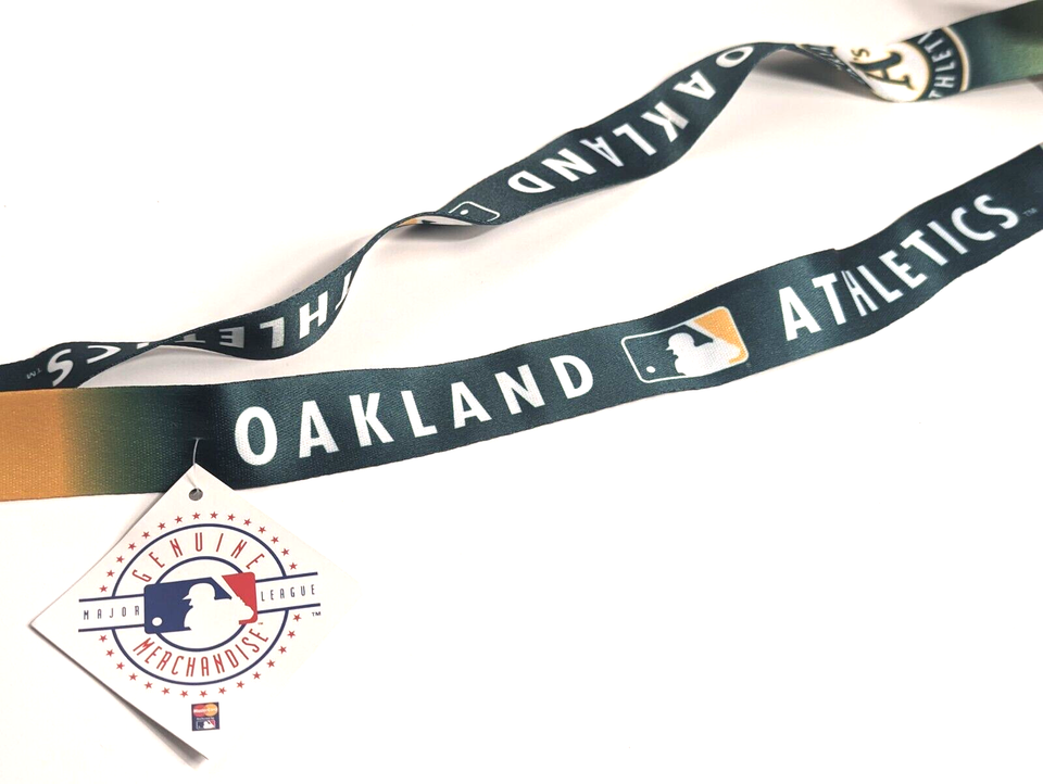 Oakland Athletics Premium Lanyard [NEW] Key Chain Ring Id Holder Badge ...