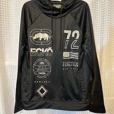 Ecko Function Mens Hoodie Sweatshirt Medium Black
