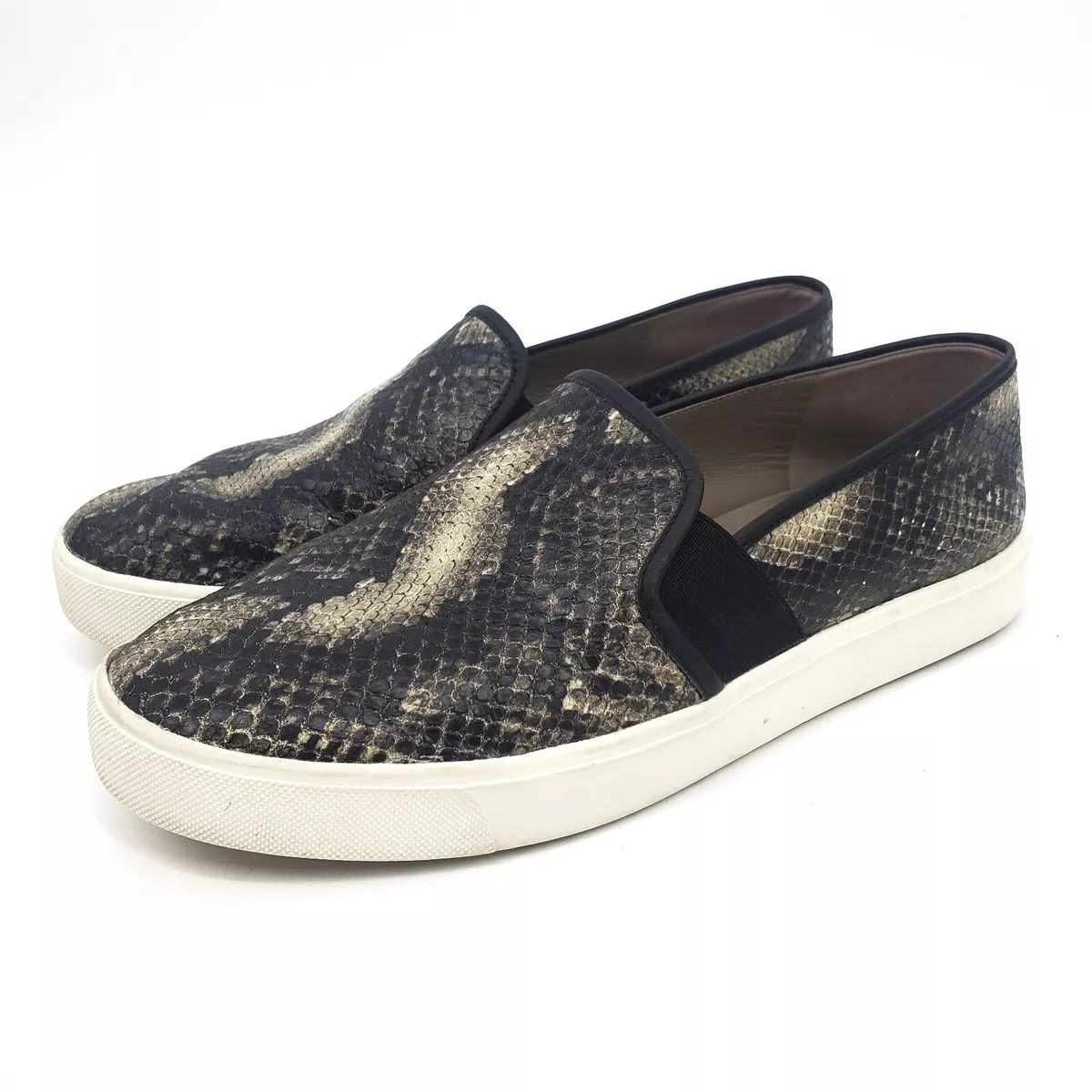 VINCE. Blair Shearling-Lined Suede Slip-On Sneakers in Neutral | Endource