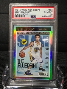 Stephen Curry 2021 Panini NBA Hoops Slam -Winter Holo PSA 10 Low POP *