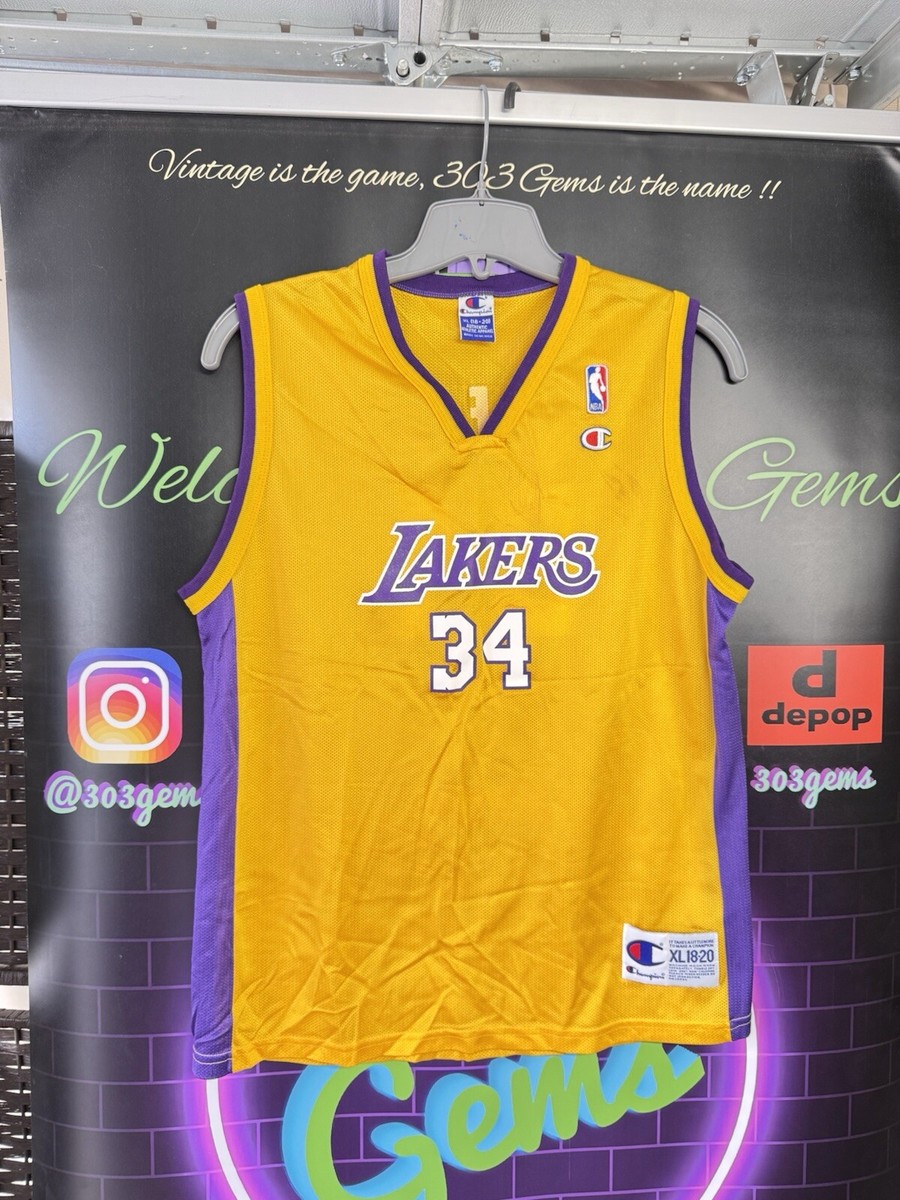 Vintage CHAMPION Shaquille O'Neal Shaq #32 Los Angeles