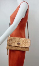Mellow World Sarita Embossed Floral Crossbody Purse Mustard