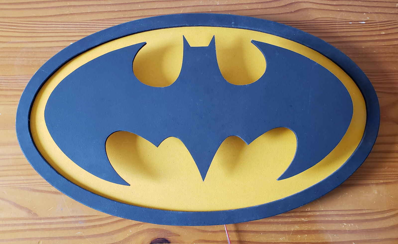 Batman Batsignal Superhero Logo LED Illuminated Night Light Wall Art eBay