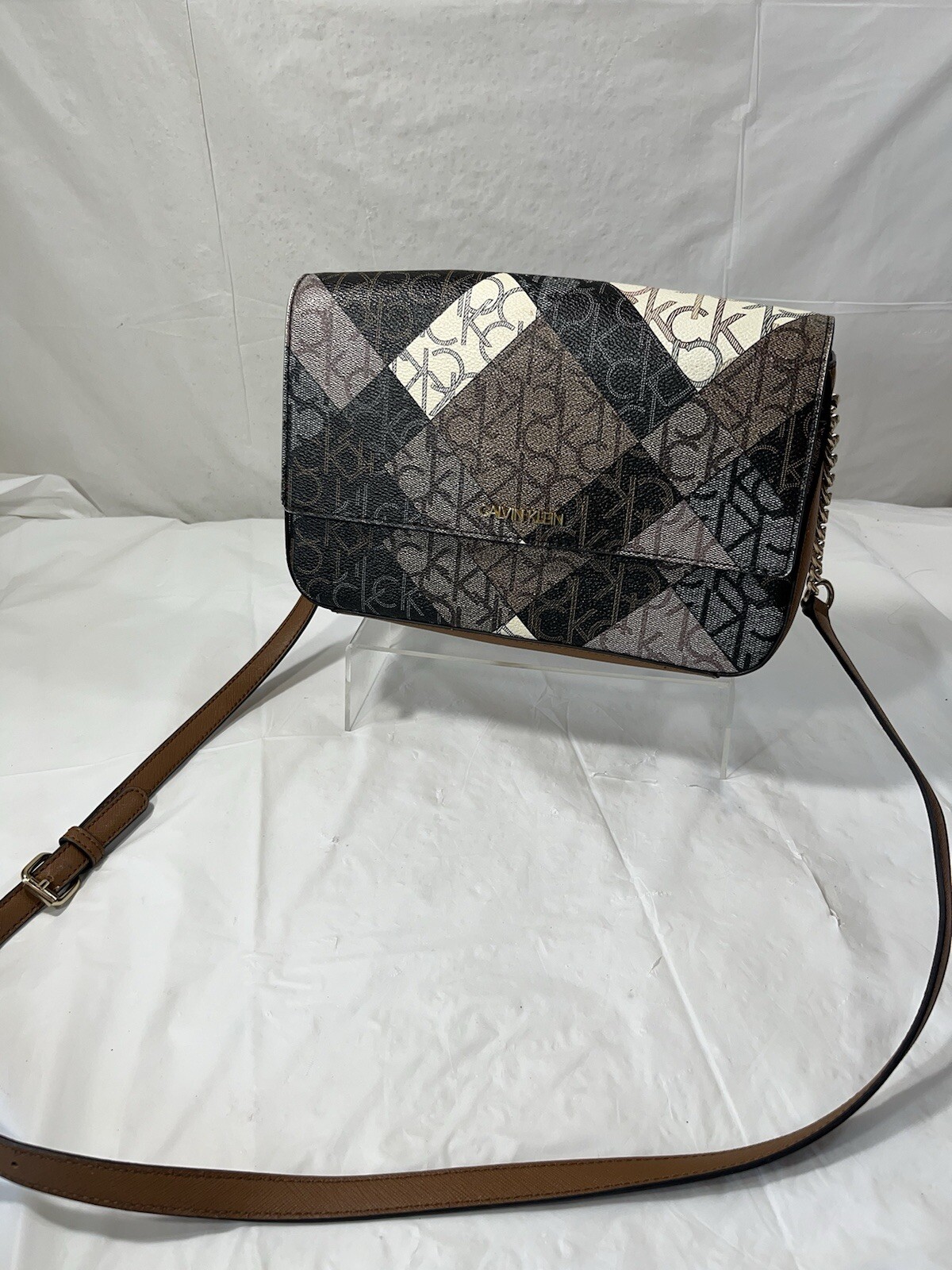Calvin Klein monogrammed patchwork Crossbody - image 1