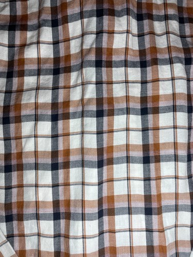 Timberland Shirt Size XL Mens Regular Fit Beige Brown Black Check Long Sleeve - Picture 3 of 11