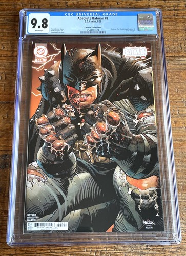 ABSOLUTE BATMAN #2 CGC 9.8 DAN PANOSIAN 1° STAMPA FRANK MILLER VARIANTE HOT!