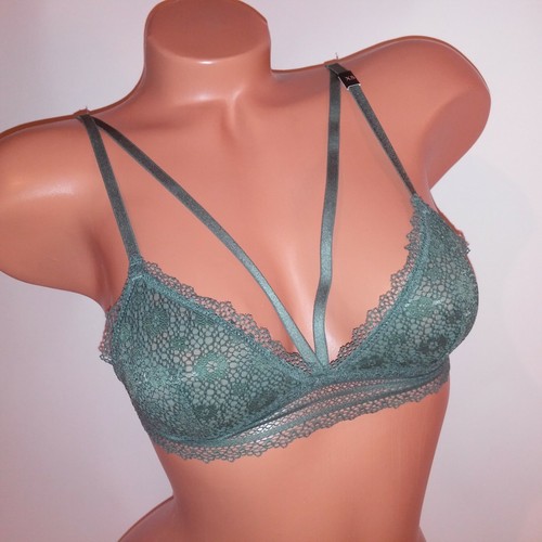 Victoria Secret Bralette Bra Daisy Lace Strappy Unlined Wireless Strappy - Picture 25 of 52
