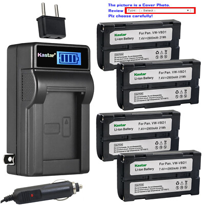 Kastar Battery LCD AC Charger for Proscan CC566 CC577 CCHIT555 CCHIT566 BDC46