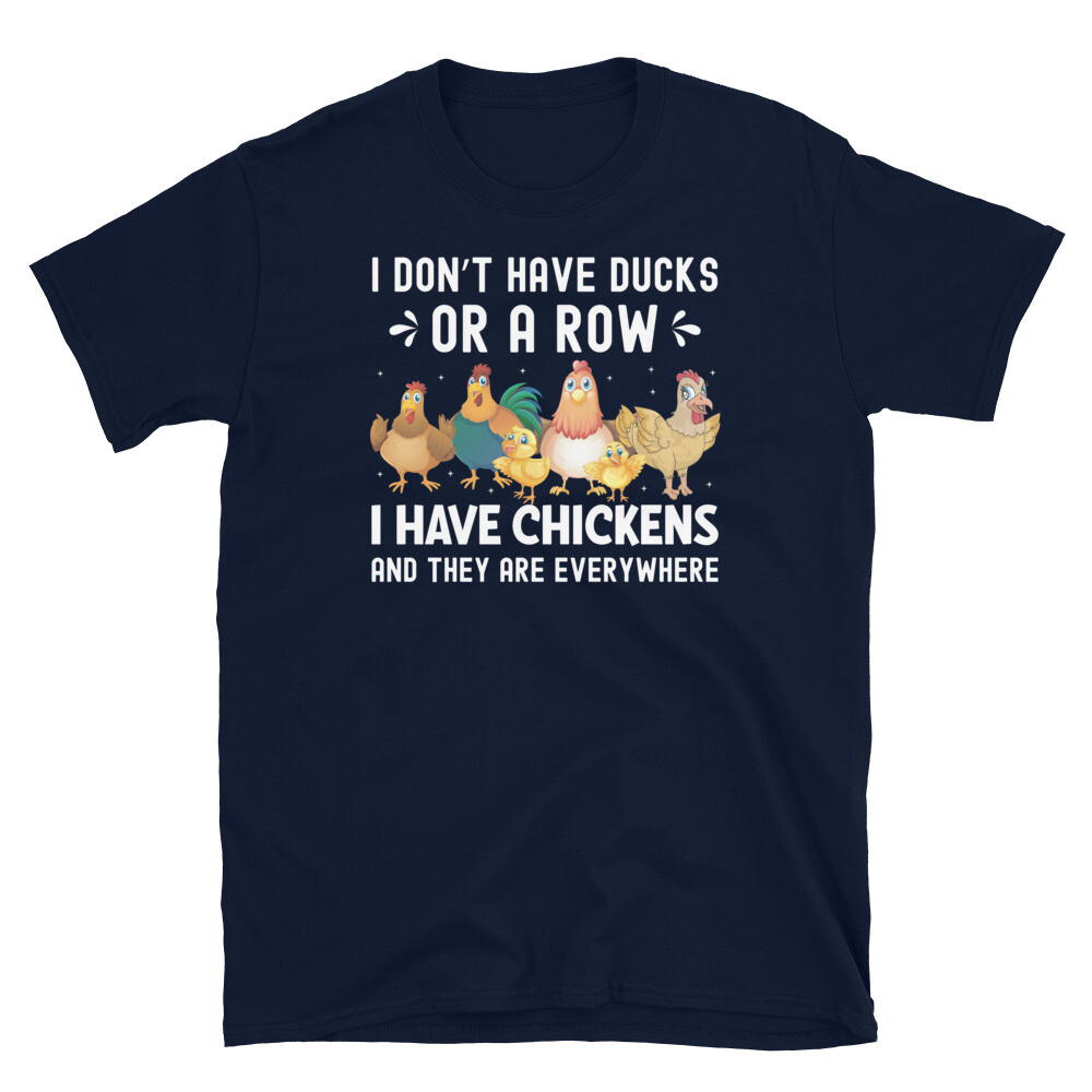 FILA T shirt unisex a maniche corte I Don't Have Ducks or a Row I Have Chickens