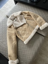 Pull & Bear Faux Shearling Coat - Size L
