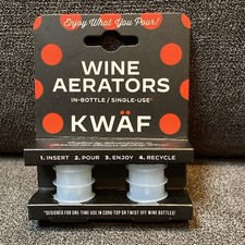 KWAF Wine Aerators Clear 1.5 Set Of 2