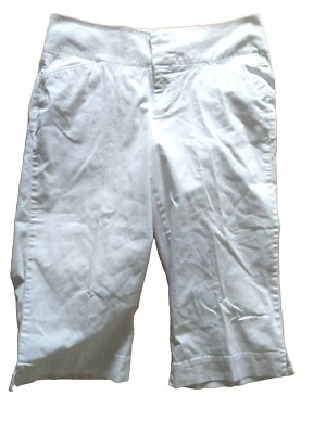 Women's Dockers/Collection Mid-rise Curvy Size 10 White Capris