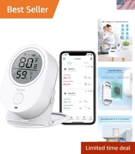 Accurate WiFi Hygrometer Thermometer with LCD Display and Mobile Notifications