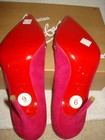 AUTH NEW WOMEN LOUBOUTIN DOOR KNOCK 100 CYCLAMEN SUEDE STUDDED PUMPS/HEELS US 9 — photo 8