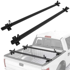 Universal Aluminum Roof Ladder Rack Truck bed Cross Bar For 72" Black