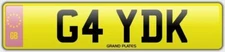 GAY LESBIAN LGBT NUMBER PLATE G4 YDK CHERISHED REG GAY U DICK PROUD FUN NO FEES
