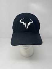 Nike x Rafael Nadal Dri-Fit Club Cap Hat Black Tennis Size S/M Adjustable Strap