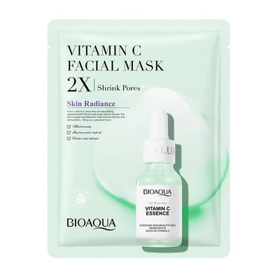 20 Pieces BIOAQUA Centella Collagen Vitamin C Facial Mask Moisturizing Refreshin