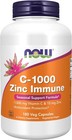 NOW FOODS, C-1000 Vitamin + ZINC IMMUNE 15mg 180 Veg. Kapseln SUPER PREIS