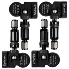 4x Reifendrucksensoren RDKS Sensoren Metallventil Schwarz für Land-Rover Range R