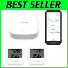 Smart Home Monitoring System, App & Alerts, 2 Pack + Hub