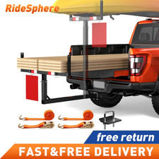 2-in-1 Truck Bed Extender Hitch Mount Foldable 500lb Capacity For Canoe Lumber 2-in-1 Truck Bed Extender Hitch Mount Foldable 500lb Capacity For Canoe Lumber