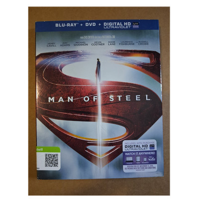 Warner Bros. Man of Steel (PG-13) Blu-ray+DVD+Digital HD Slipcover