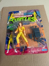 April O'Neil 10-Back Press Badge Stripes TMNT 1988 Playmates NEW Sealed