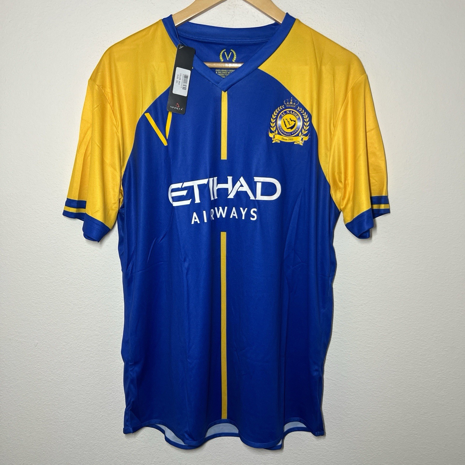 AL-Nassr FC 2018-2019 Home Jersey | BRAND NEW Vintage Soccer XXL Fits XL