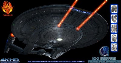 Star Trek New NX-01 Enhanced 1/350 Aztec / Hull Detailing Set