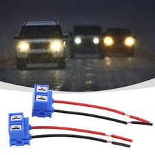 Auto Car Bulb Sockets H Connector ABS Replacement 2 Pieces Easily Install