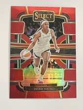 2024 Panini WNBA Select Aces Jackie Young Concourse Red Prizm /149 #38