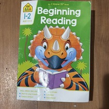 School Zone Beginning Reading Grades 1-2 Workbook Paperback or Softback 