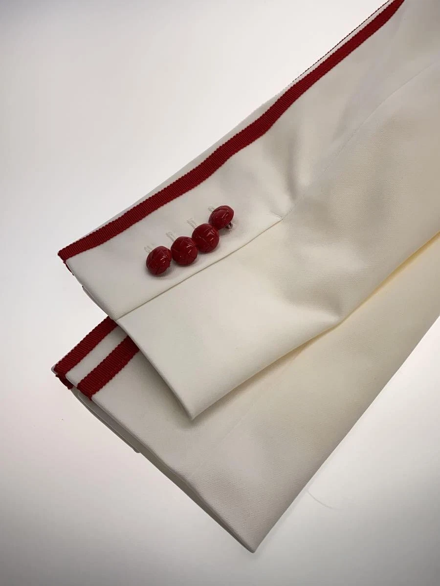 GUCCI Giacca donna sartoriale bianca poliestere taglia 38 vestibilità classica #EF AAA