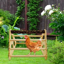 Chick Perch Chicken Wood Stand Wooden Roosting Bar Hens Chick Toy 4 Tiers Swing