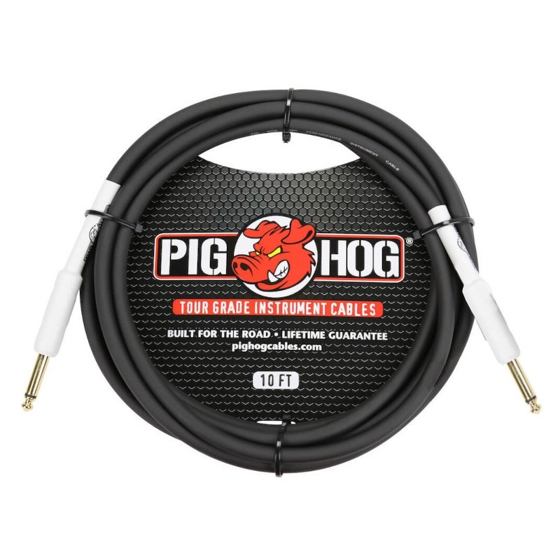 PIG HOG Fat Cable 3m   Gitarrenkabel   gerade - gerade   schwarz
