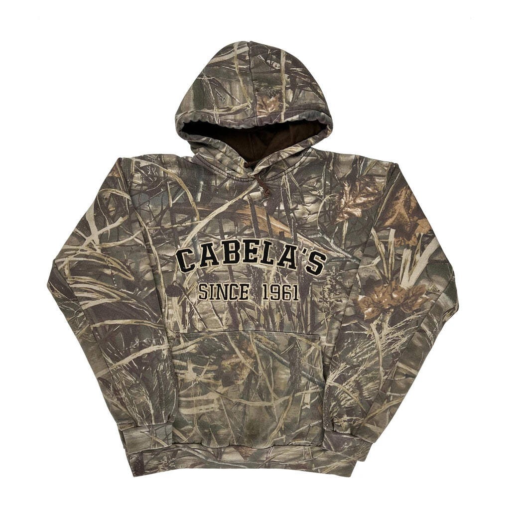 Cabelas Camo Hoodie - Large Camo Cotton Blend