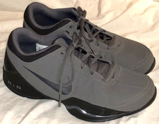 NIKE Air Ring Leader Low GREY Basketball Shoes Men's 8 Very Good SNEAKERS