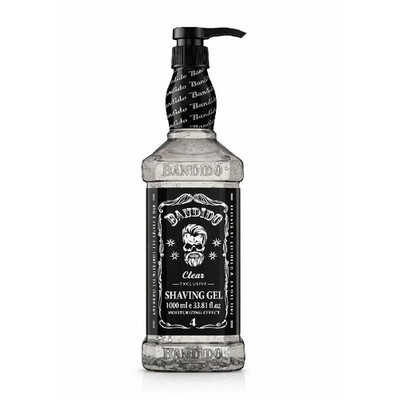 BANDIDO Gel Da Barba Shaving Gel Moisturizing Effect Klar 1000 ml MPN 21054