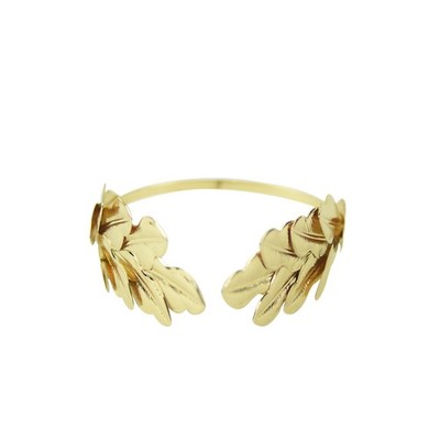 Gold Caesar Leaf Crown King Headwear Metal Roman Headband Toga Costume Accessory